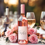 Personalisierte Braut Schaumweinetikett<br><div class="desc">Herzlich willkommen in unserer Kollektion personalisierter Brauprodukte auf Zazzle! Hier spezialisieren wir uns darauf,  einzigartige und anpassbare Gegenstände zu schaffen,  um die Reise zu einer Braut zu feiern. Egal ob Sie Ihre Trauung planen oder nach den passenden Geschenken für Ihr Brautparty suchen,  wir haben Sie got.</div>