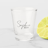 Personalisierte Braut Schnapsglas (Vorderseite)