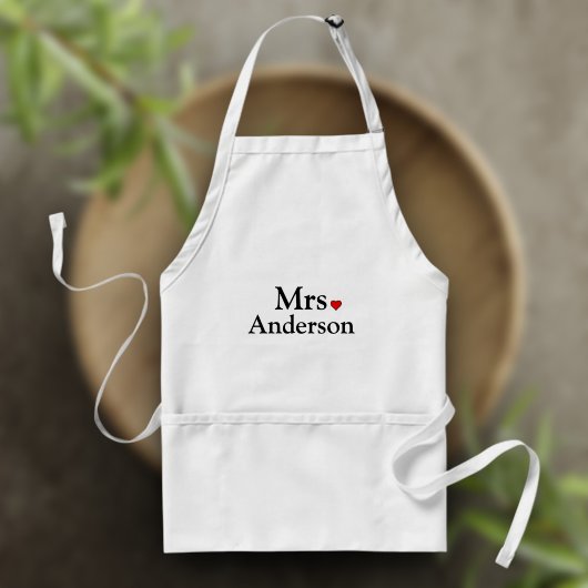 Personalisierte Braut Schürze