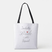 Personalisierte Braut-Squad, benutzerdefinierte He Tasche (Rückseite)