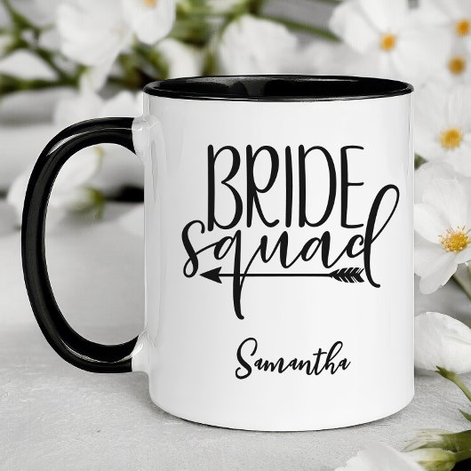 Personalisierte Braut-Squad Tasse
