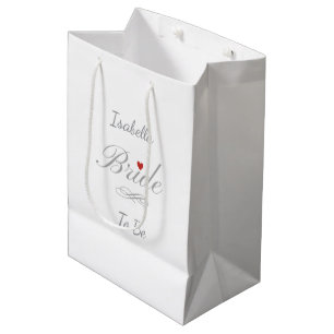 Personalisierte Braut-Tasche, benutzerdefinierter Mittlere Geschenktüte