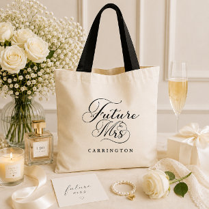 Personalisierte Braut-Tasche 'Zukünftige Mrs.' für Tragetasche