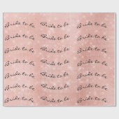 Personalisierte Braut, um Elfenbeinname schimmern  Geschenkpapier (Flach)