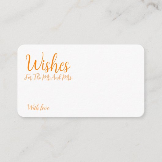 Personalisierte Braut- und Bauberatung wünscht Begleitkarte (Vorderseite)