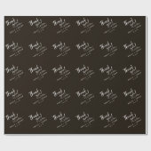 Personalisierte Braut- und Bräutigamen Hochzeit Vi Geschenkpapier (Flach)