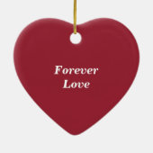 Personalisierte Braut und Erbgut mit Datum Keramik Ornament (Hinten)