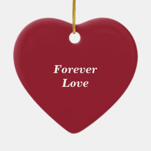 Personalisierte Braut und Erbgut mit Datum Keramik Ornament (Hinten)