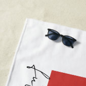 Personalisierte Braut | Zukünftige Frau Individuel Strandtuch (Beispiel)