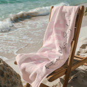 Personalisierte Braut | Zukünftige Frau Individuel Strandtuch