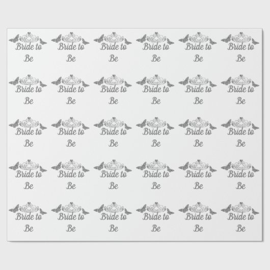 Personalisierte Braut, zum Verpackungspapier zu Geschenkpapier (Flach)