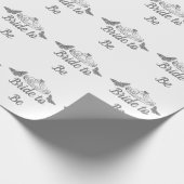 Personalisierte Braut, zum Verpackungspapier zu Geschenkpapier (Ecke)