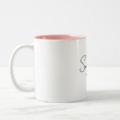 Personalisierte Braut Zweifarbige Tasse (Links)