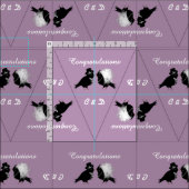 Personalisierte Brautbärenjagd Stoff (Kachel)