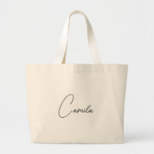 Personalisierte Brautjungfer-Geschenktasche mit Ch Jumbo Stoffbeutel