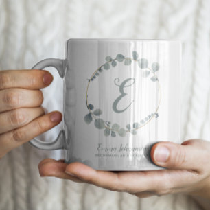 Personalisierte Brautjungfer Hochzeit Geschenk Vor Kaffeetasse