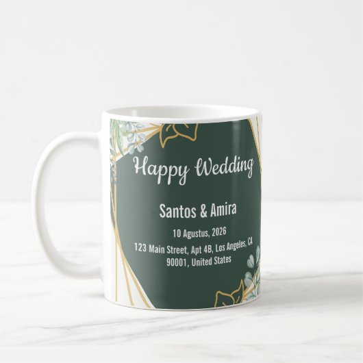 Personalisierte Brautjungfer Kaffeetasse (Links)