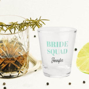 Personalisierte Brautjungfern-Gruppe für die Hochz Schnapsglas