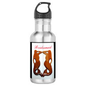 personalisierte Brautjungfrau Edelstahlflasche (Vorderseite)