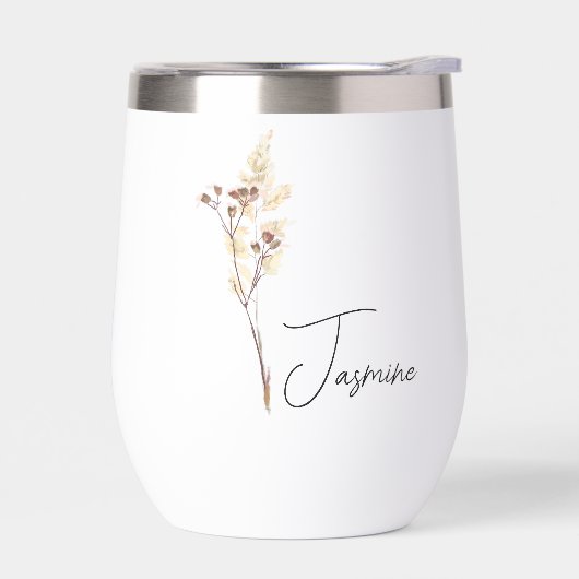 Personalisierte Brautmädchen geben Blumengläser mi (Links)