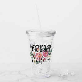 Personalisierte Brautmutter Acryltrinkbecher