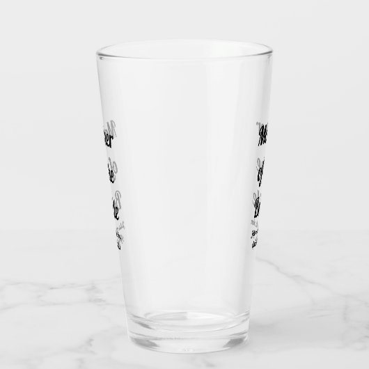 Personalisierte Brautmutter Glas (Rechts)