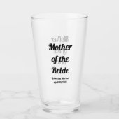 Personalisierte Brautmutter Glas (Vorderseite)