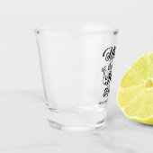 Personalisierte Brautmutter Schnapsglas (Links)