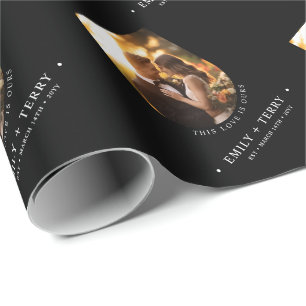 Personalisierte Brautpaare und Groom-Namen Hochzei Geschenkpapier