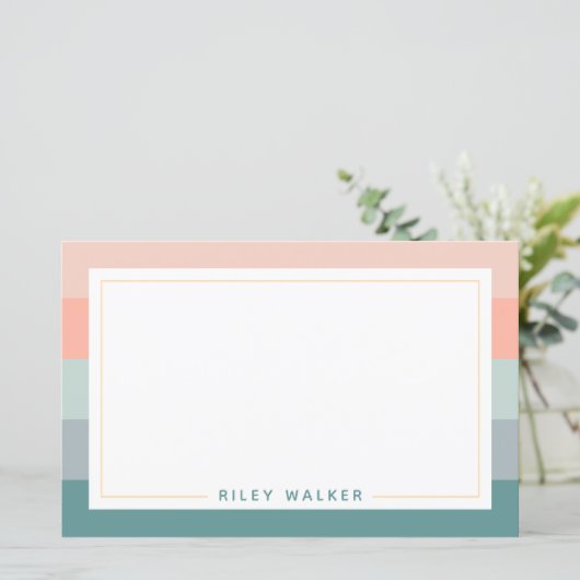 Personalisierte breite Streifen glänzendes Papier (Stehend Vorderseite)