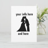 PERSONALISIERTE BREITERINVITATIONEN BRIDE & GROOM EINLADUNG (Stehend Vorderseite)