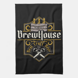 Personalisierte BrewHouse Best Craft Beer Ale Bar  Geschirrtuch
