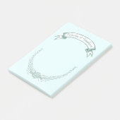 Personalisierte Bride and Groom Post-it®-Notizen Post-it Klebezettel (angewinkelt)