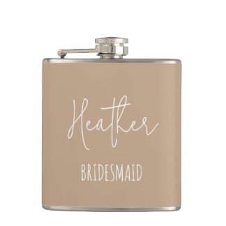 Personalisierte Bridesmaid-Brautparty-Geschenk Flachmann