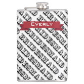 Personalisierte Bridesmaid-Flasche Flachmann (Vorderseite)