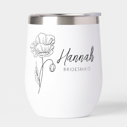 Personalisierte Bridesmaid-Geschenk für Schwarz un (Links)