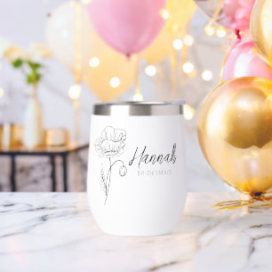 Personalisierte Bridesmaid-Geschenk für Schwarz un