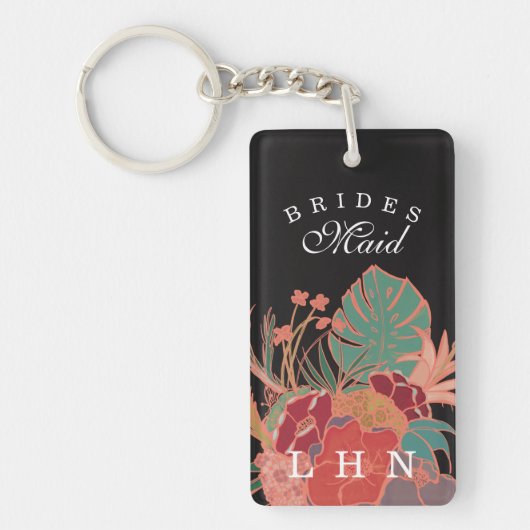 Personalisierte Bridesmaid Gift Schlüsselanhänger  (Vorderseite)