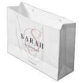 Personalisierte Bridesmaid Große Geschenktüte (Vorderseite Schrägansicht)