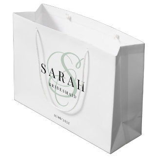 Personalisierte Bridesmaid Große Geschenktüte