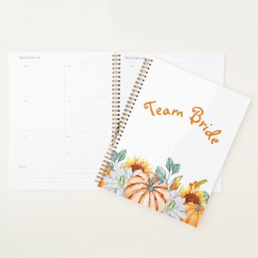 Personalisierte Bridesmaid Hochzeit im Herbst Them Planer (Anzeige)