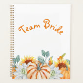 Personalisierte Bridesmaid Hochzeit im Herbst Them Planer (Vorderseite)