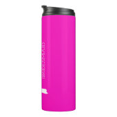 Personalisierte Bridesmaid in Rosa Thermosbecher (Nach rechts gedreht)