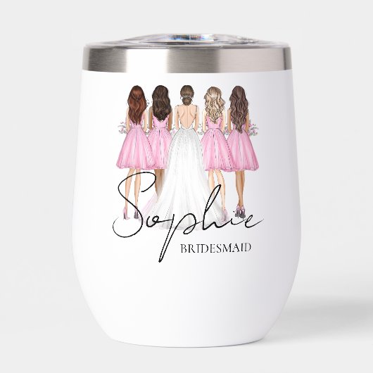 Personalisierte Bridesmaid-Individuelle Name-Gesch (Vorderseite)