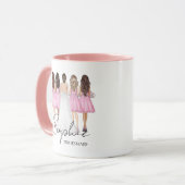 Personalisierte Bridesmaid-Individuelle Name-Gesch Tasse (Vorderseite Links)