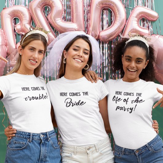 Personalisierte Bridesmaid Junggeselinnen-Abschied T-Shirt