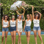 Personalisierte Bridesmaid Junggeselinnen-Abschied Tanktop<br><div class="desc">Suchen Sie nach dem perfekten Panzertop? Sehen Sie nur diese coolen Mädchentanks! Diese Panzer sind perfekt für einen Junggeselinnen-Abschied oder Ihre Hochzeit. Sie werden sicher jedem Braut ein Lächeln auf die Stirn bringen. Sie sehen nicht nur großartig aus, sie sind auch sehr komfortabel und können den ganzen Tag getragen werden....</div>
