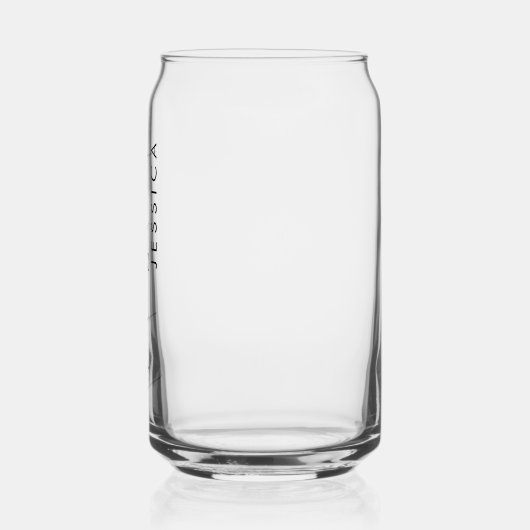 Personalisierte Bridesmaid Name Geschenk Modernes Dosenglas (Links)