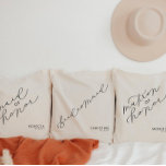 Personalisierte Bridesmaid Niedlich Script Tote Ba Tragetasche<br><div class="desc">Jeden Tag fügen wir neue Designs hinzu!</div>