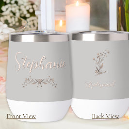 Personalisierte Bridesmaid Rustikale Elegante Wild